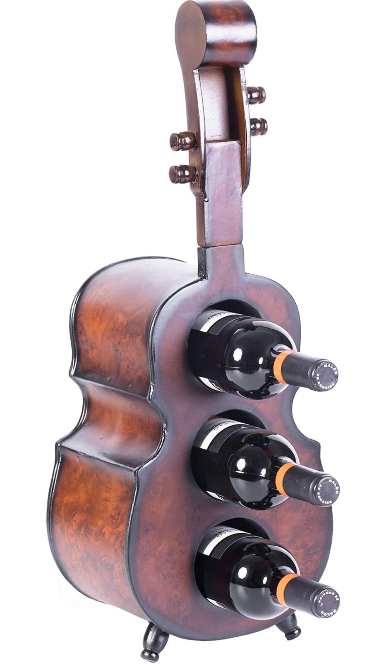 Wine Symphony: Wooden Elegance Three-Bottle Wine Rack