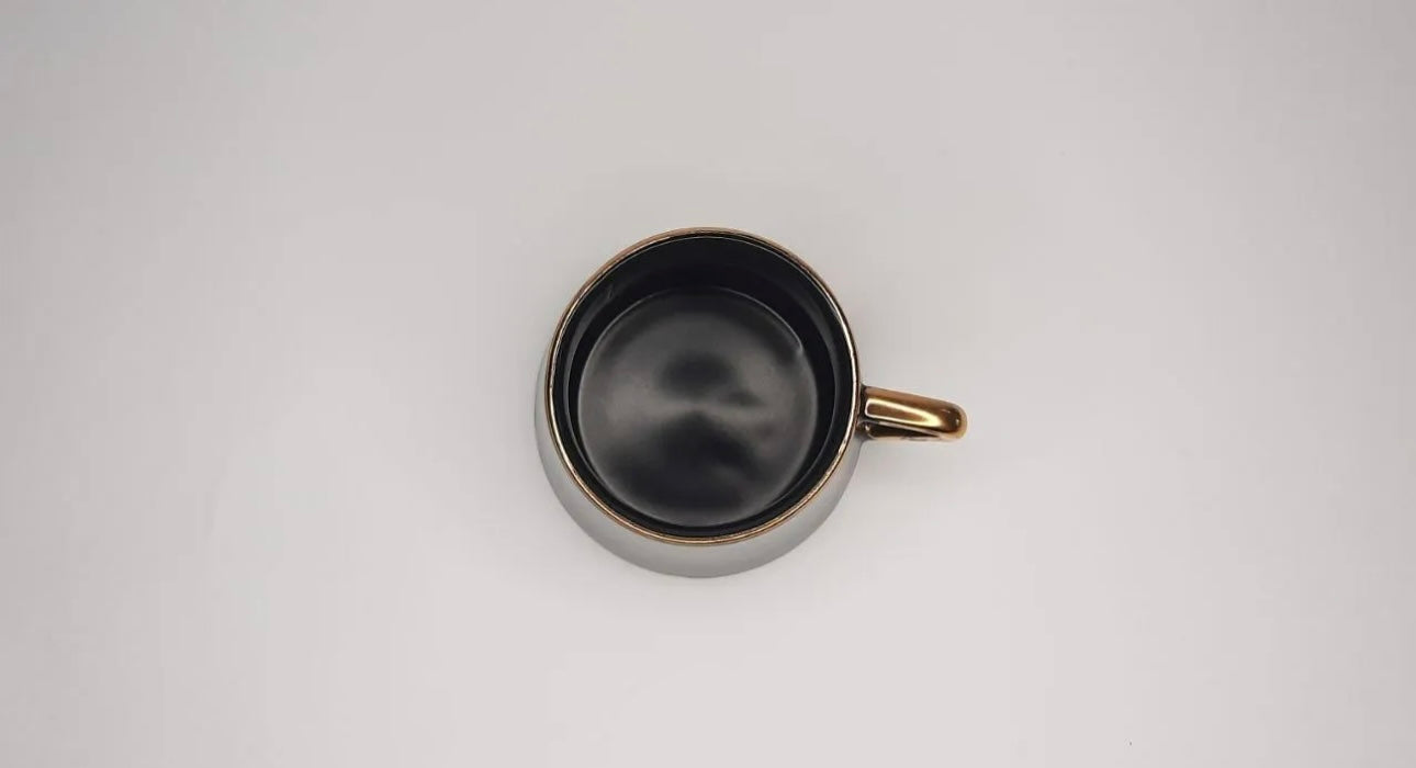 Modern Elegance: Set of 6 Matte Black or White Mugs in Stylish Gift Box