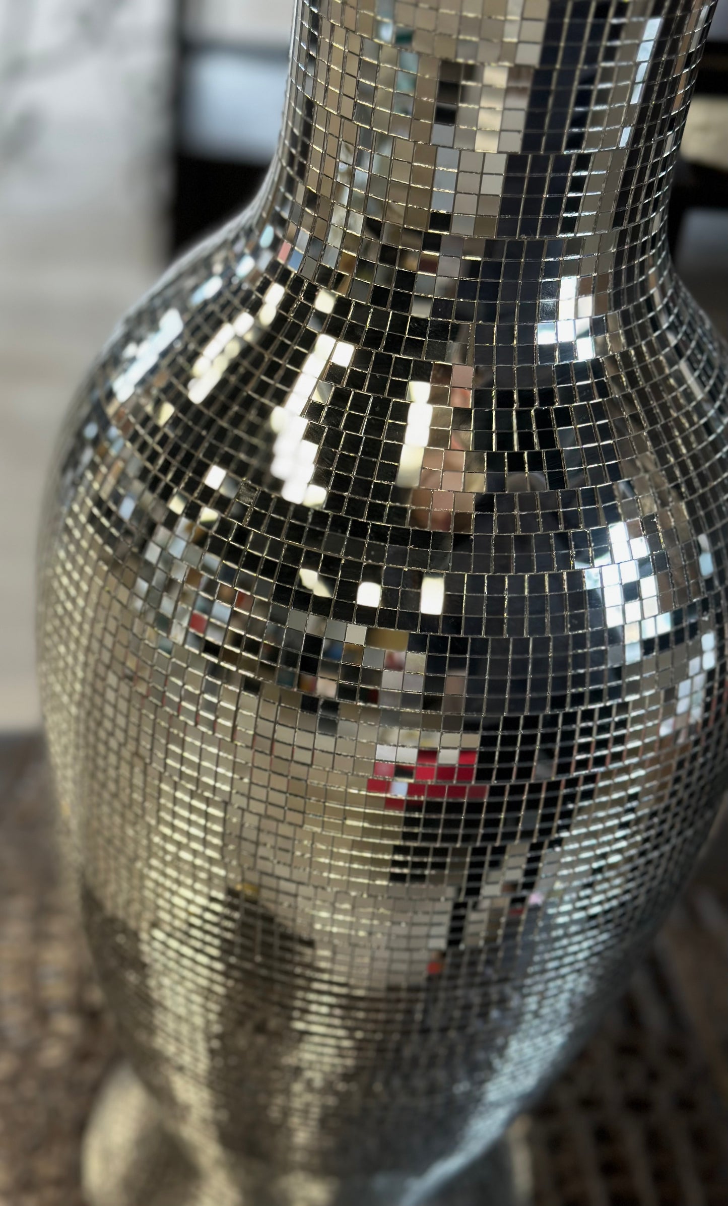 ‘Milla’ Silver Mirrored Vase