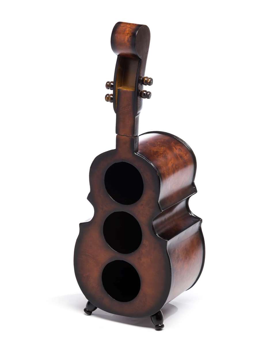 Wine Symphony: Wooden Elegance Three-Bottle Wine Rack