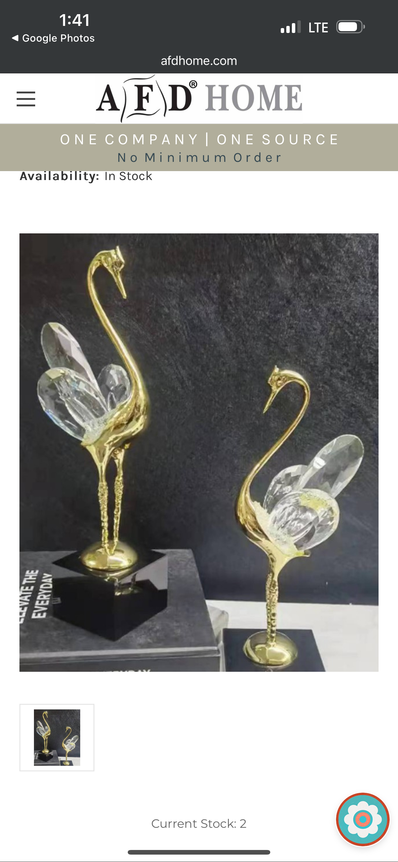 Artistic Swan Statue ( set of two)