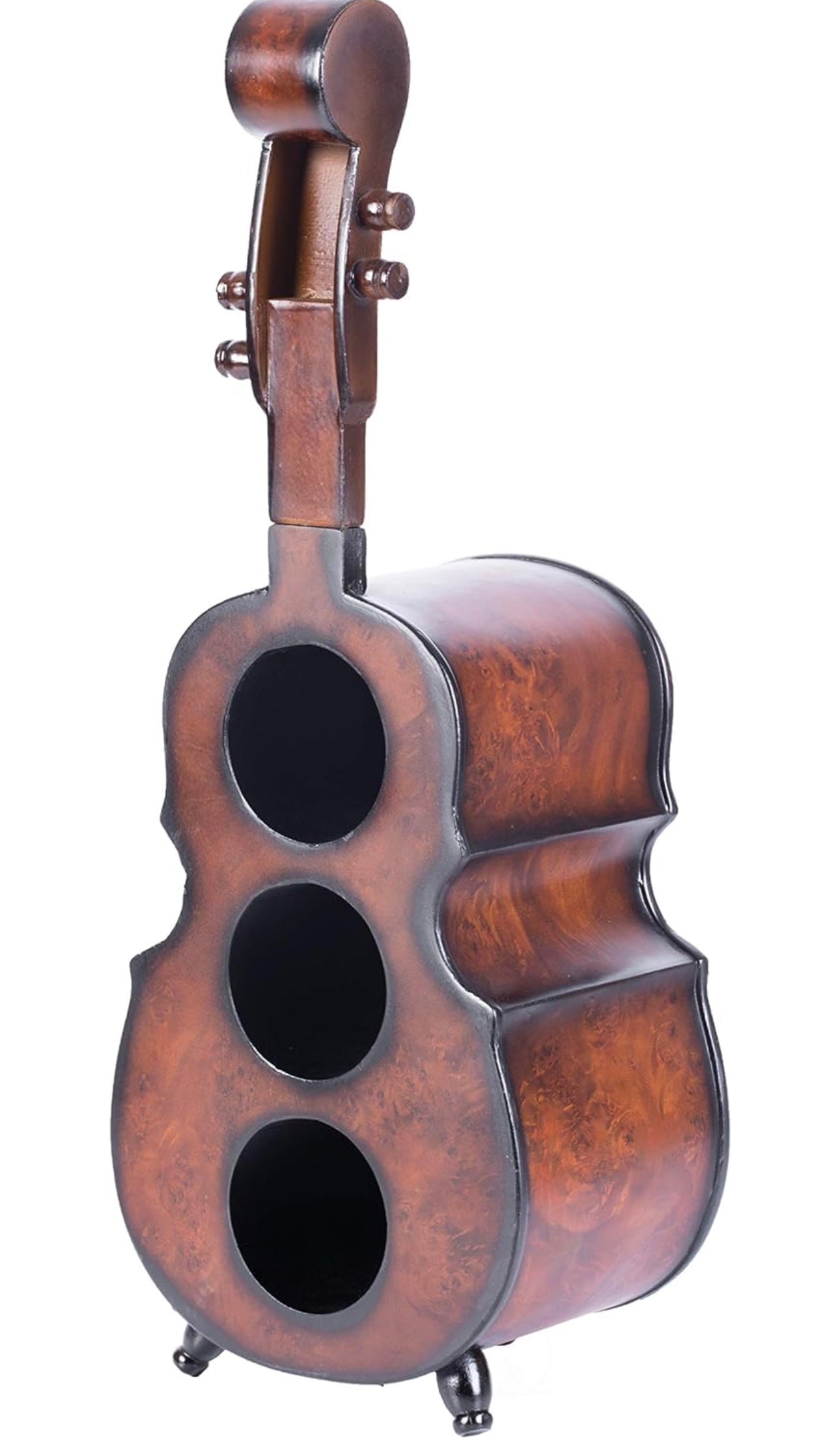 Wine Symphony: Wooden Elegance Three-Bottle Wine Rack