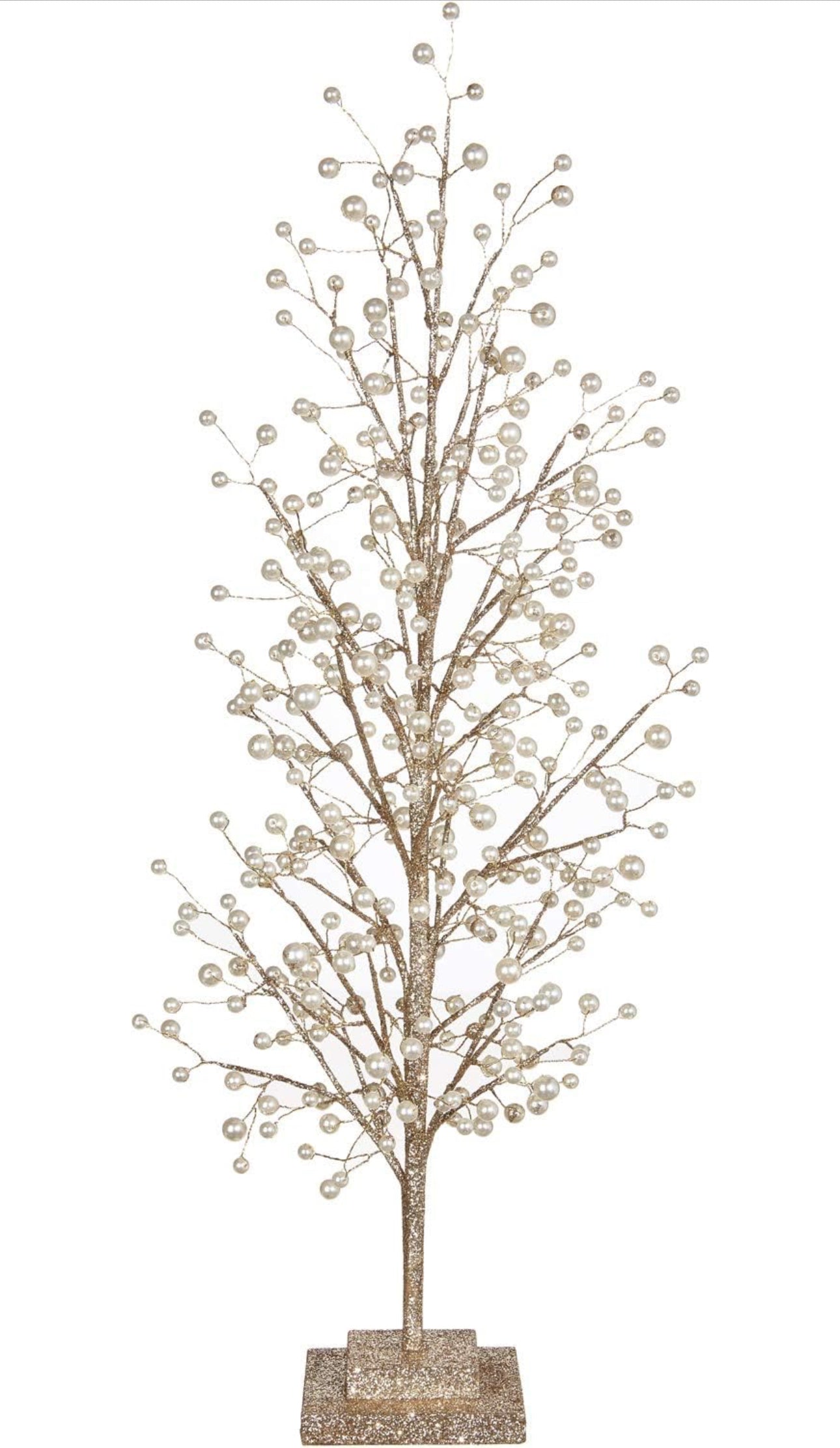Glittery Tree with Pearls