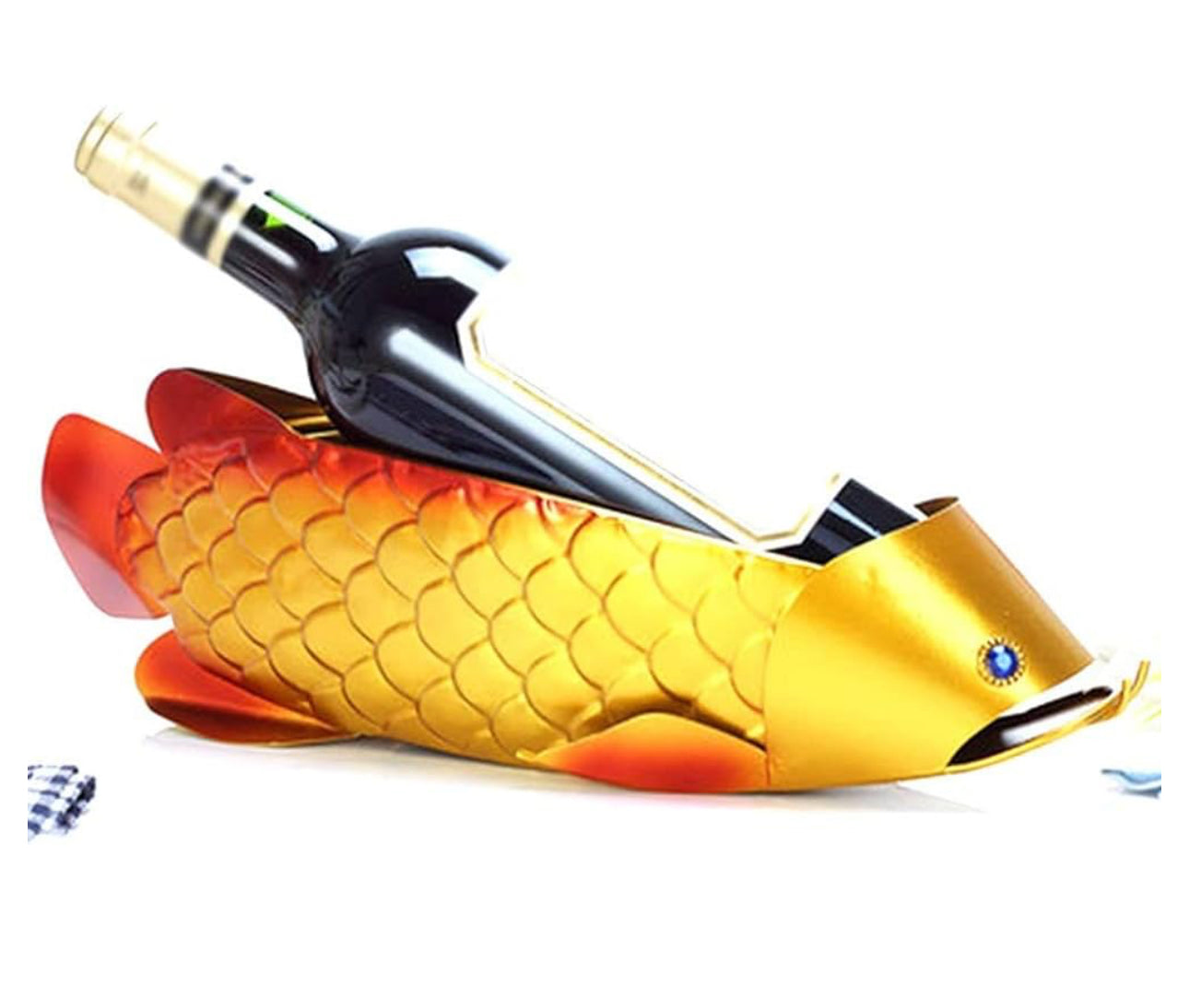 Artistic Elegance: Fish Style Wine Holder for Modern Interiors