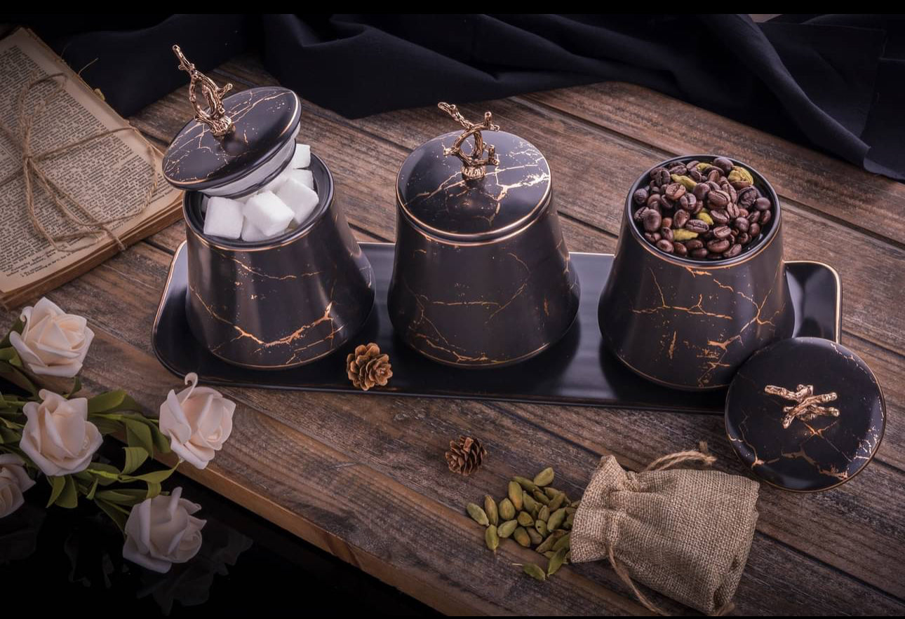 7pc Canister Set - Black or White