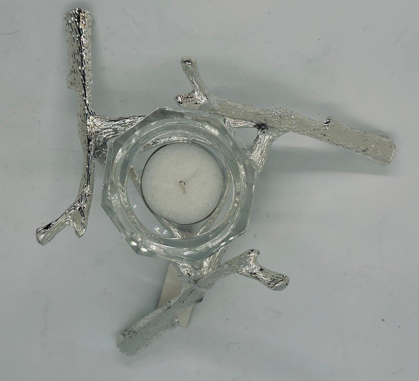 Metal Twig Branch Candle Holder in Gold or Silver