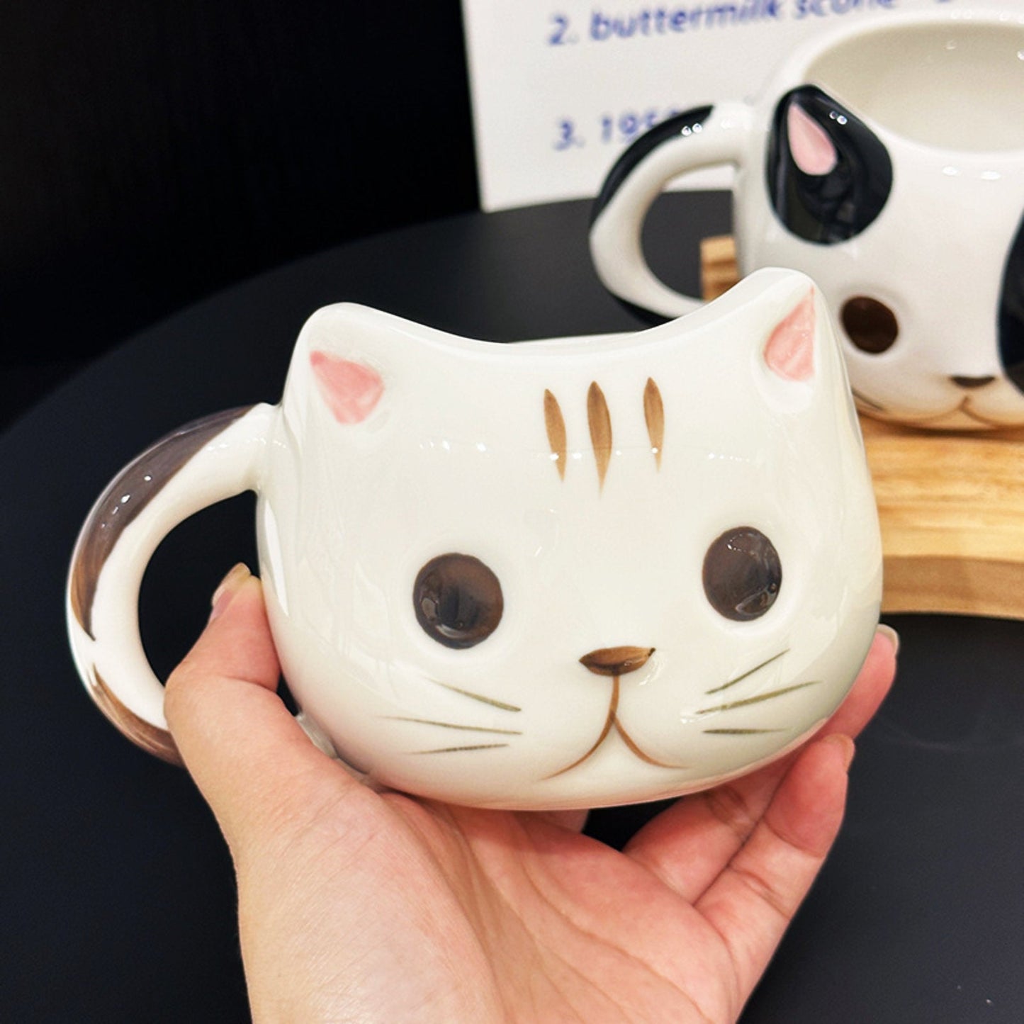 Adorable Cat-Shaped Mugs With Whimsical Design