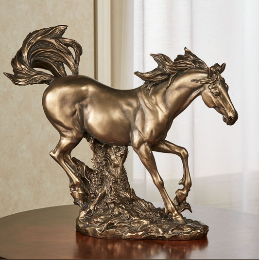 Wild Run Horse Table Sculpture