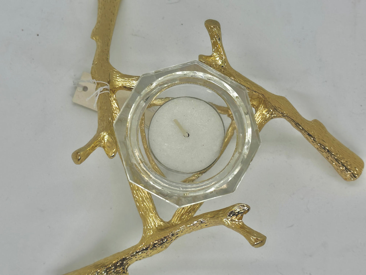 Metal Twig Branch Candle Holder in Gold or Silver