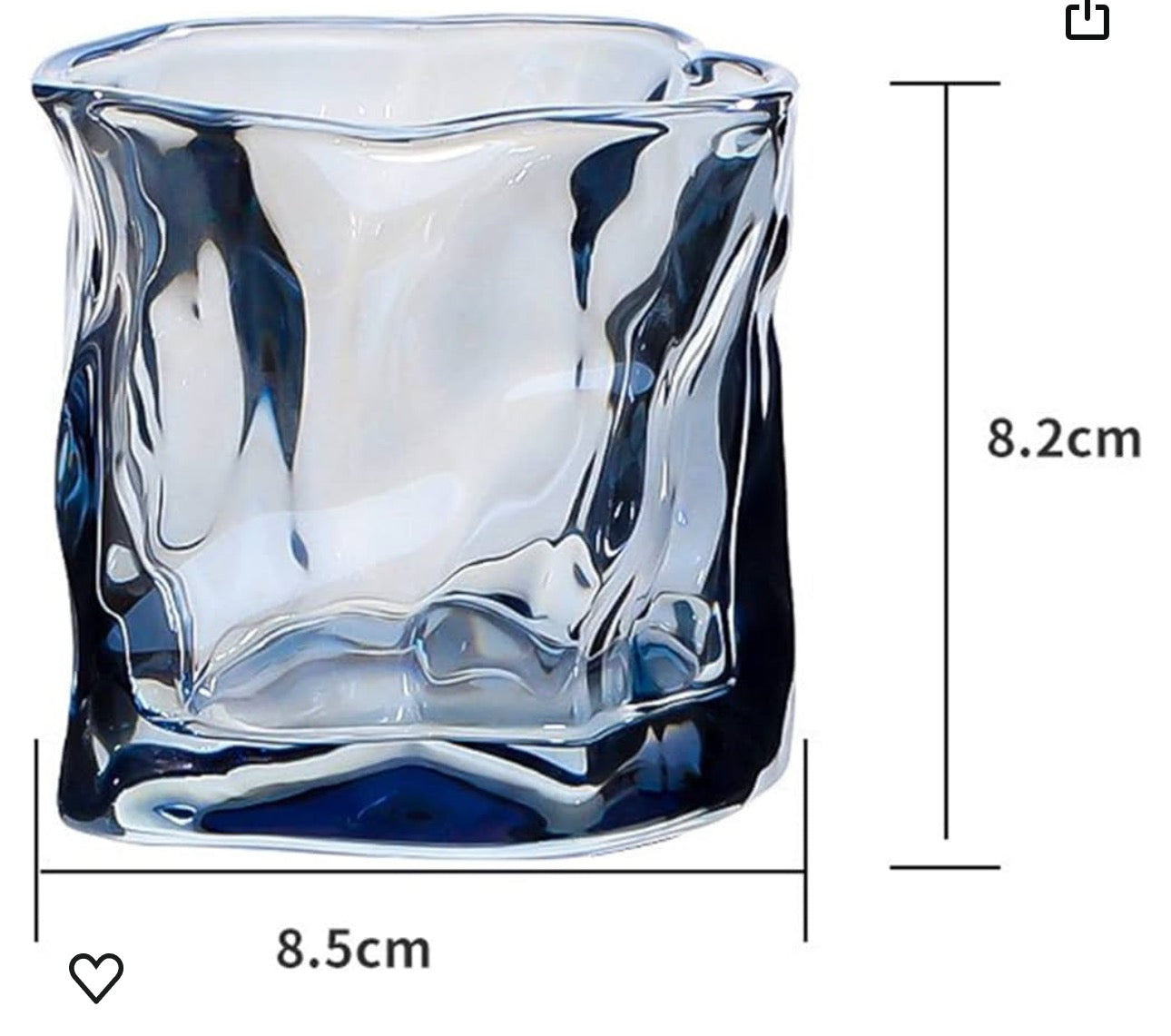 Irregular shape Whiskey Glass