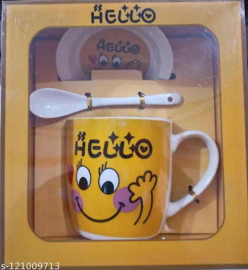 Hello Smile Mug Set: Spread Joy with Every Sip